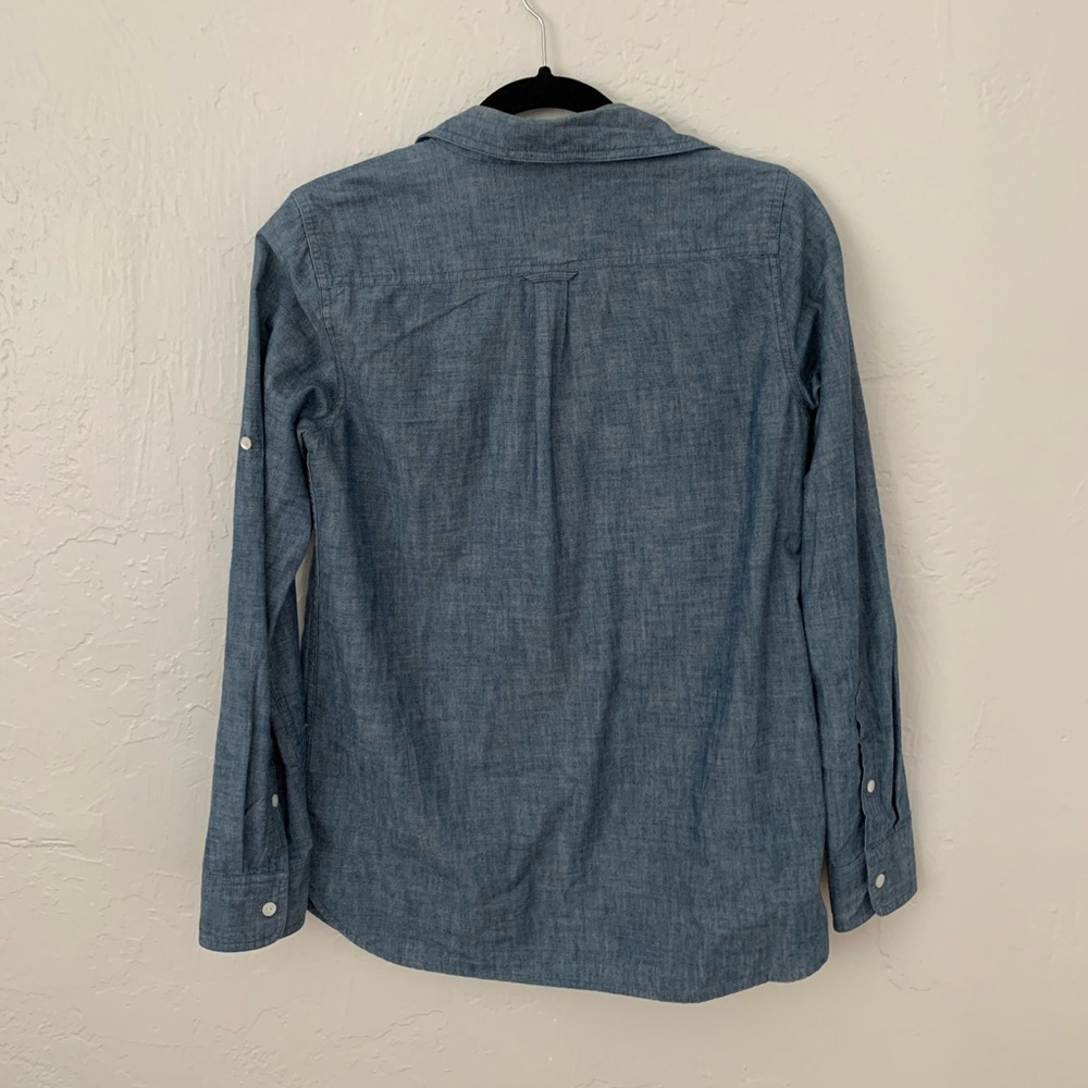 J. Crew Chambray Pullover Button Down Top | 2 - image 3